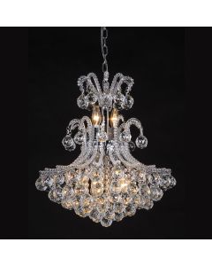 Chandelier chroom compleet Ø 50x60/180 cm E14/max 7x40W - pcs