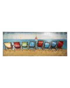 Wall Art beach chairs 160x7x60 cm - pcs     