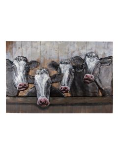 Wall Art cows 120x7x80 cm - pcs     