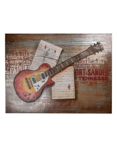 Wall Art guitar 100x5x75 cm - pcs