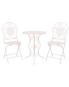 Table + 2x Chair Ø 60x70 / 40x40x92 cm (2) - set (3)