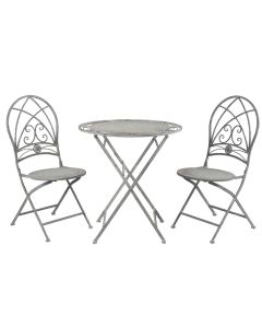 Table + 2 chairs ? 70x76 / 42x54x93 cm (2) - set (3) 