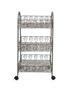 Rack with baskets 37x26x80 cm - pcs