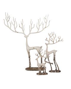 Decoration deer (set 3) 51x11x64 / 23x7x43 / 16x6x28 cm - set (3)