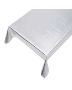 Metallic Plain Pvc Tablecloth silver 137cmx20mtr
