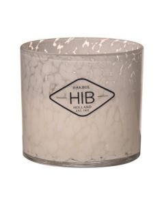 Hib White Musk Cylinder Scented Candle tijger white H12 D12