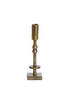 Candle holder 6x6x23 cm KABIRA antique bronze