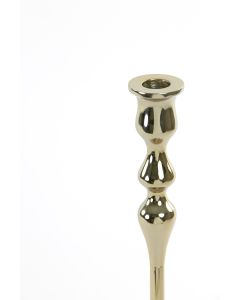 Candle stick Ø13x51 cm MUTALE shiny gold