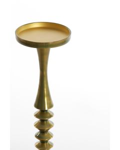 Candle holder Ø11x40 cm MISTRY shiny green gold