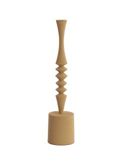 Candle stick Ø10x45 cm MISTRY matt beige