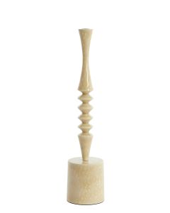 Candle stick Ø10x45 cm MISTRY shiny cream sand