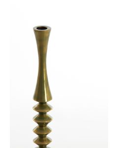 Candle holder Ø10x45 cm MISTRY shiny green gold