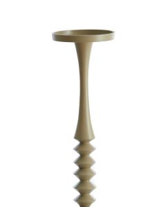 Candle holder Ø11x51 cm MISTRY shiny taupe