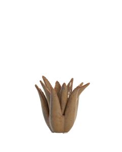 Candle stick Ø11,5x11,5 cm CACTUS ceramics brown-grey