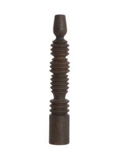 Candle holder Ø7,5x45,5 cm AFIFE wood matt dark brown