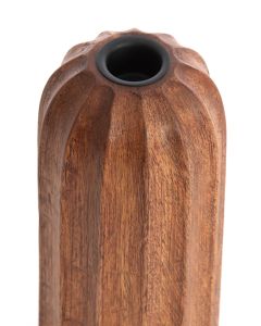 Candle holder Ø7,5x13 cm OFIR wood russet