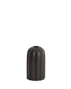 Candle holder Ø7,5x13 cm OFIR wood dark brown