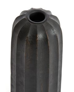 Candle holder Ø7,5x13 cm OFIR wood dark brown