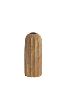 Candle stick Ø7,5x18,5 cm OFIR wood natural