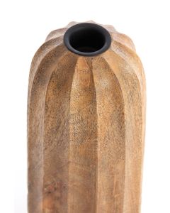 Candle holder Ø7,5x18,5 cm OFIR wood natural