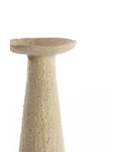 Candle holder 12,5x12x37 cm OTA sand+light brown spotted