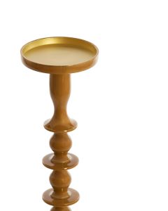 Candle holder Ø11x54,5 cm MERAKO shiny ocher yellow gold