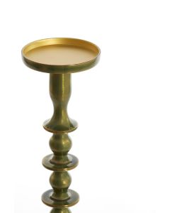 Candle holder Ø11x54,5 cm MERAKO shiny green gold