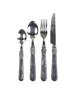 Linas Cutlery w. silver deco set of 4 