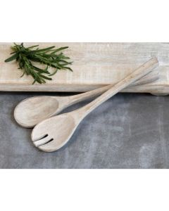 Laon Salad Servers mango wood set of 2