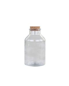 Milk Bottle w. cork lid