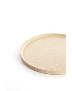 Dish Ø21,5x1,5 cm MAES sand+light brown spotted