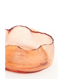 Bowl Ø20x8 cm MURADA glass peach