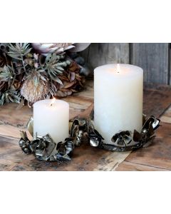 Candle Plate w. rose wreath