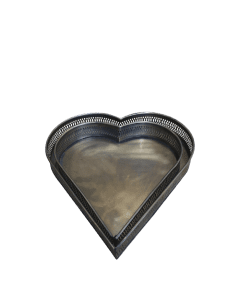 Tray w. decor edge hearts set of 2