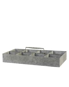 Tray w. 8 compartments and handle