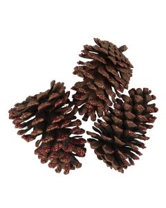 Decoration pine cones (3) ? 8x12 cm - set (3) 