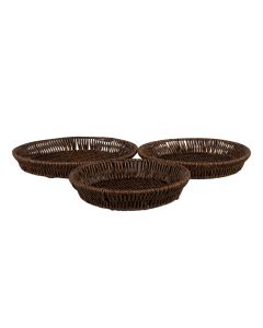 Baskets (set 3) Ø 28x4 / Ø 25x4 / Ø 22x4 cm - set (3)