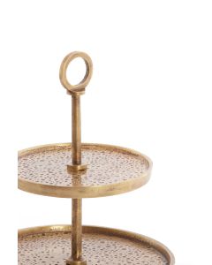 Stand 3 layers Ø32x48 cm LUTEK antique bronze