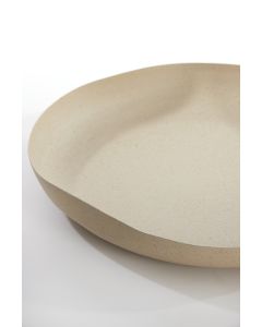 Dish 44x43,5x7 cm ANZIO sand+light brown spotted