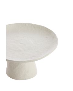 Dish on base Ø24,5x12 cm OTA cream