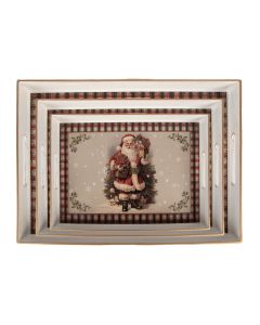 Tray (set 3) 40x30x4 / 35x25x4 / 30x20x4 cm - set (3)