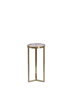 Pillar Ø30x60,5 cm RETIRO glass brown-light gold