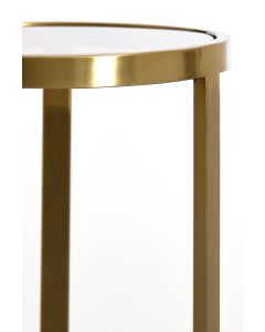 Pillar Ø35x81 cm RETIRO glass brown-light gold