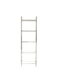 Cabinet open 5L 55x40x180 cm MARIKI glass clear+nickel