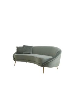 Sofa 221x102x80 cm HAZEL olive green+bronze