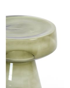 Side table Ø37x44 cm DAKWA glass grey green