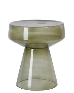 Side table Ø37x44 cm DAKWA glass grey green