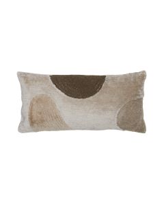 Cushion 60x30 cm CANAZEI grey+dark brown