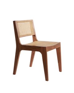 A - Chair 52,5x49x77,5 cm MELAKY wood brown+webbing natural