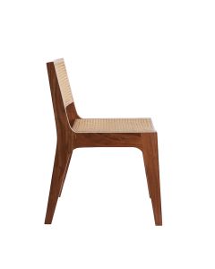 A - Chair 52,5x49x77,5 cm MELAKY wood brown+webbing natural